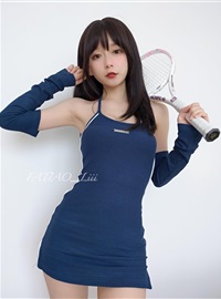 发条少女（迷之呆梨) NO.129 2022.8 Fantia 会员合集テニスをするのはとても暑(10)
